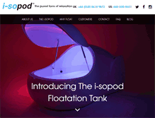 Tablet Screenshot of i-sopod.com